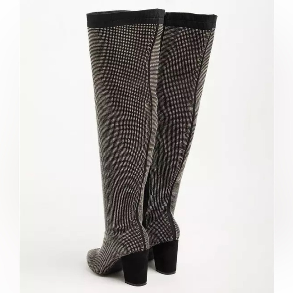Studded Stretch Over the Knee Boot - Picture 3 of 7